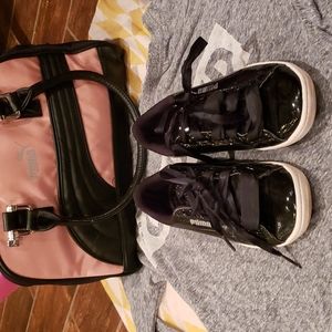 Fenty x Puma patent leather ballet sneakers